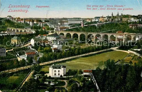AK / Ansichtskarte Luxembourg_Luxemburg Vue prise des Trois Glands Viadukt Luxembourg Luxemburg