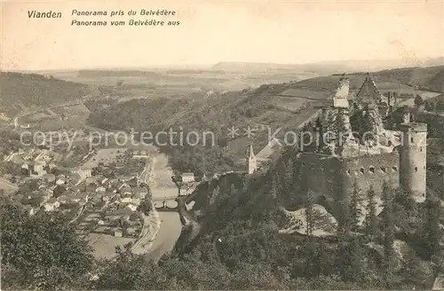 AK / Ansichtskarte Vianden Panorama pris du Belvedere Vianden