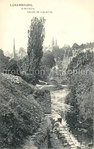 AK / Ansichtskarte Luxembourg_Luxemburg Alzettetal  Luxembourg Luxemburg