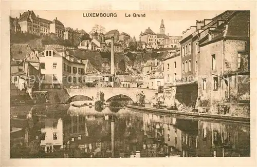 AK / Ansichtskarte Luxembourg_Luxemburg Le Grund Luxembourg Luxemburg