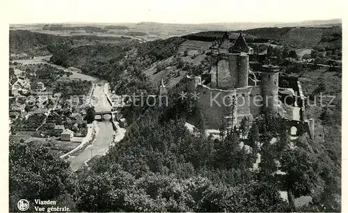 AK / Ansichtskarte Vianden mit Burgruine Vianden