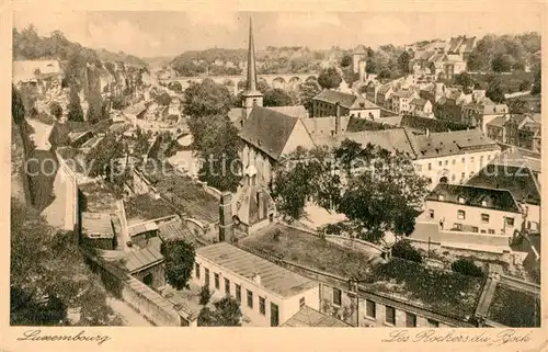 AK / Ansichtskarte Luxembourg_Luxemburg Les Rochers du Bock Luxembourg Luxemburg