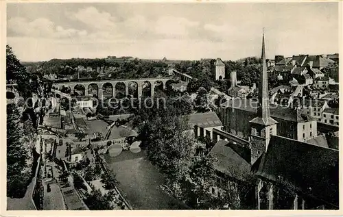 AK / Ansichtskarte Luxembourg_Luxemburg Plateau du Rham et Grund Luxembourg Luxemburg