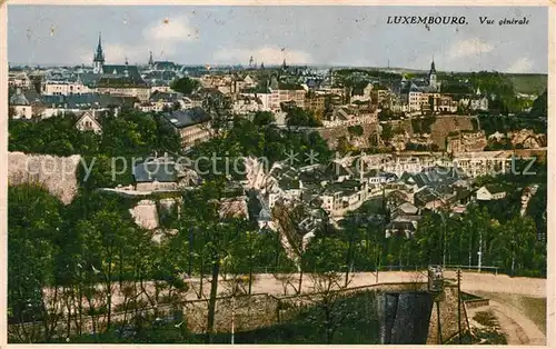 AK / Ansichtskarte Luxembourg_Luxemburg Vue generale Luxembourg Luxemburg