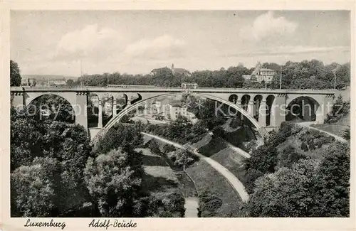 AK / Ansichtskarte Luxembourg_Luxemburg Adolf Bruecke Luxembourg Luxemburg