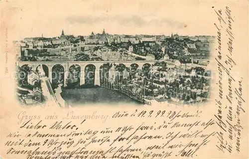 AK / Ansichtskarte Luxembourg_Luxemburg mit Viadukt Luxembourg Luxemburg