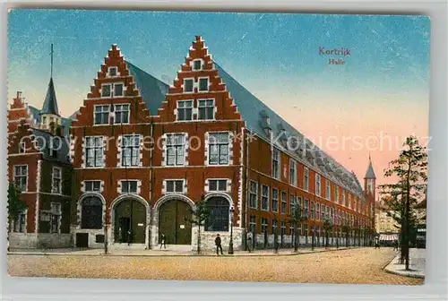 AK / Ansichtskarte Kortrijk_West Vlaanderen Halle Kortrijk_West Vlaanderen