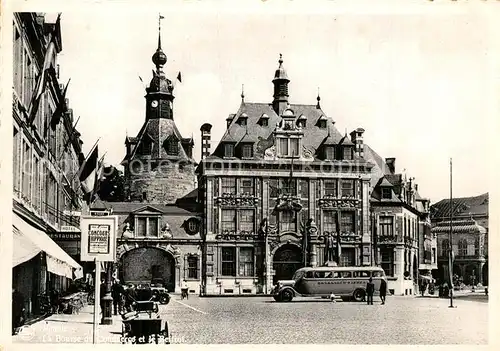 AK / Ansichtskarte Namur_Wallonie La Bourse du Commerce et le Beffroi Namur Wallonie