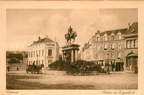 AK / Ansichtskarte Ostende_Oostende Statue de Leopold Monument 