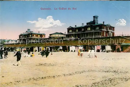 AK / Ansichtskarte Ostende_Oostende Le Chalet du Roi Plage 