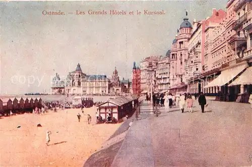 AK / Ansichtskarte Ostende_Oostende Les Grands Hotels et le Kursaal 