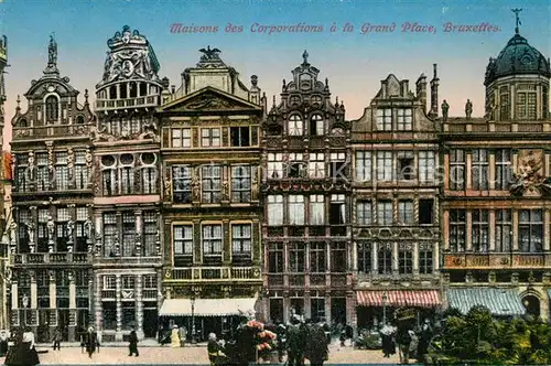 AK / Ansichtskarte Bruxelles_Bruessel Grand Place Maisons des Corporations Bruxelles_Bruessel