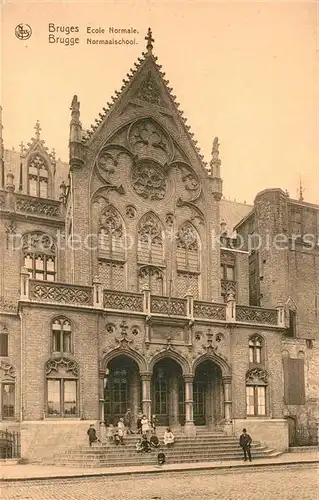 AK / Ansichtskarte Bruges_Flandre Ecole Normale Bruges_Flandre