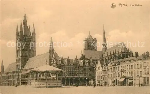 AK / Ansichtskarte Ypres_Ypern_West_Vlaanderen Les Halles Ypres_Ypern