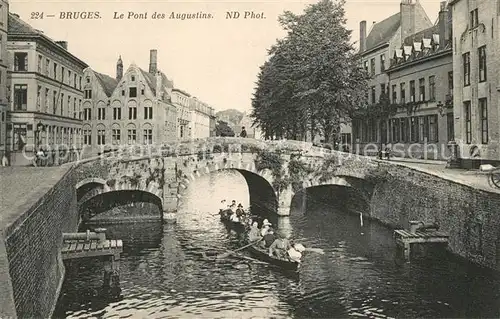 AK / Ansichtskarte Bruges_Flandre Pont des Augustins Bruges_Flandre
