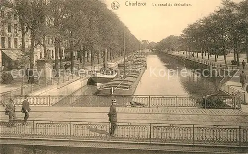 AK / Ansichtskarte Charleroi_Hainaut_Wallonie Canal de derivation Charleroi_Hainaut