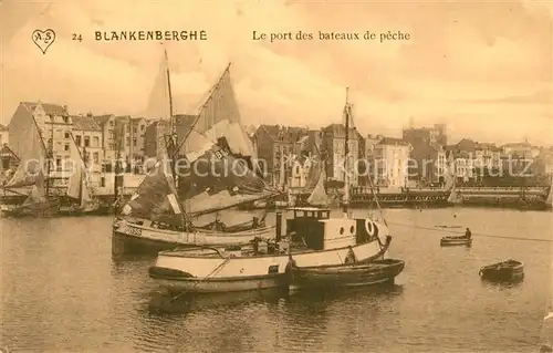 AK / Ansichtskarte Blankenberghe Port des Bateaux de peche Fischerhafen Blankenberghe