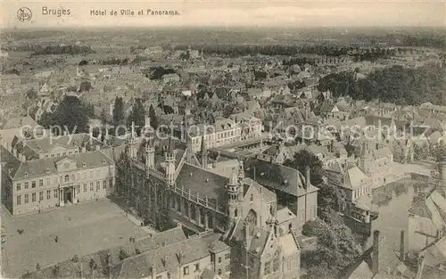 AK / Ansichtskarte Bruges_Flandre Panorama Hotel de Ville Serie 12 No. 7 Bruges_Flandre