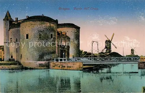 AK / Ansichtskarte Bruges_Flandre La Porte Sainte Croix Bruges_Flandre