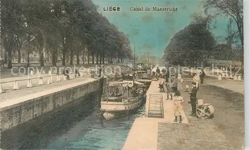 AK / Ansichtskarte Liege_Luettich Canal de Maestricht Bateaux Liege Luettich