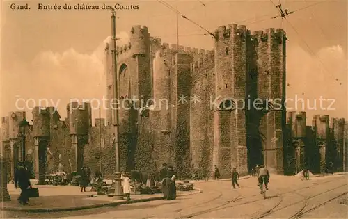 AK / Ansichtskarte Gand_Belgien Entree du Chateau des Comtes Gand Belgien