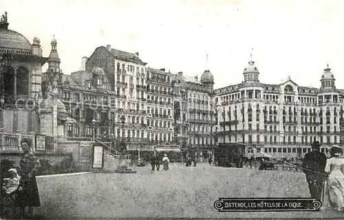 AK / Ansichtskarte Ostende_Oostende Les Hotels de la Digue 