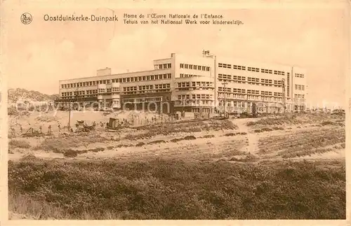 AK / Ansichtskarte Oostduinkerke Duinpark Home de l Oeuvre Nationale de l Enfance Oostduinkerke