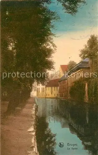 AK / Ansichtskarte Bruges_Flandre Le Dyver Bruges_Flandre
