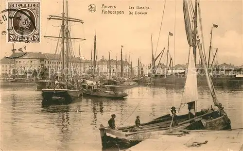 AK / Ansichtskarte Anvers_Antwerpen Les Bassins Port Bateaux Anvers Antwerpen