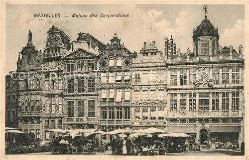 AK / Ansichtskarte Bruxelles_Bruessel Maison des Corporations Gildehaeuser Bruxelles_Bruessel
