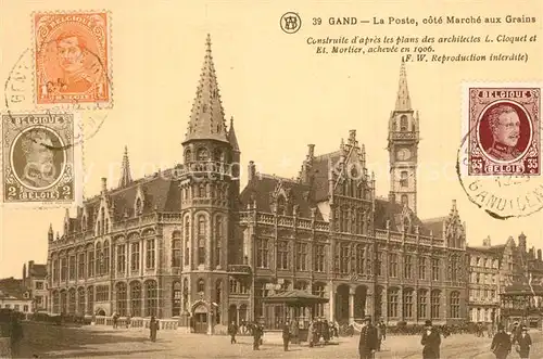 AK / Ansichtskarte Gand_Belgien La Poste Gand Belgien