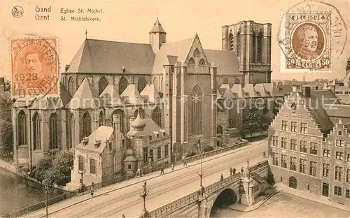 AK / Ansichtskarte Gand_Belgien Eglise Saint Michel Gand Belgien