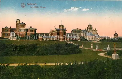 AK / Ansichtskarte Ostende_Oostende Le Chalet Royal et jardin 