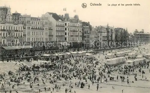 AK / Ansichtskarte Ostende_Oostende La plage et les grands hotels Serie Ostende No. 31 