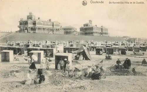 AK / Ansichtskarte Oostende_Ostende Koninklijke Villa en de Zeedijk 