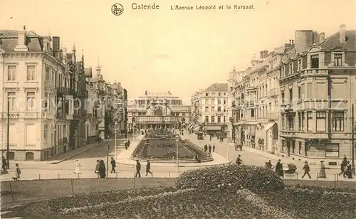 AK / Ansichtskarte Ostende_Oostende Avenue Leopold et le Kursaal 