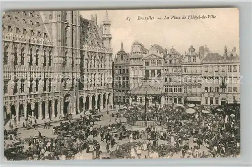 AK / Ansichtskarte Bruxelles_Bruessel Place de l Hotel de Ville Bruxelles_Bruessel