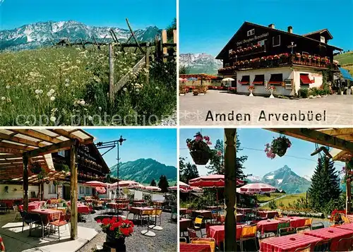 AK / Ansichtskarte 0 Arvenbuehl Hotel Restaurant Mattstock Leistkamm M?rtschenstock Arvenbuehl