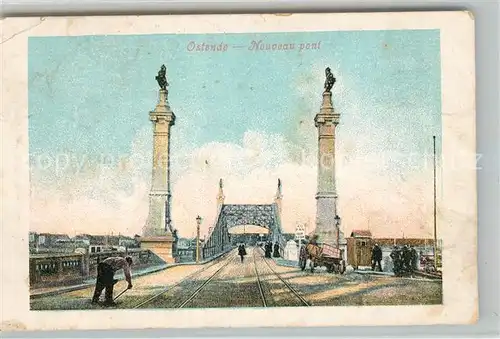AK / Ansichtskarte Ostende_Oostende Nouveau pont 