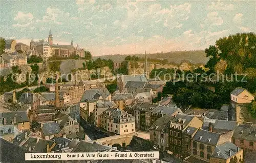 AK / Ansichtskarte Luxembourg_Luxemburg Grund et Ville Haute  Luxembourg Luxemburg