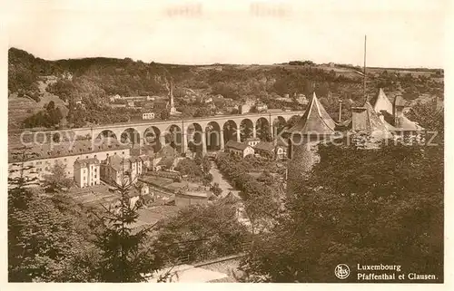 AK / Ansichtskarte Luxembourg_Luxemburg Pfaffenthal et Clausen Luxembourg Luxemburg
