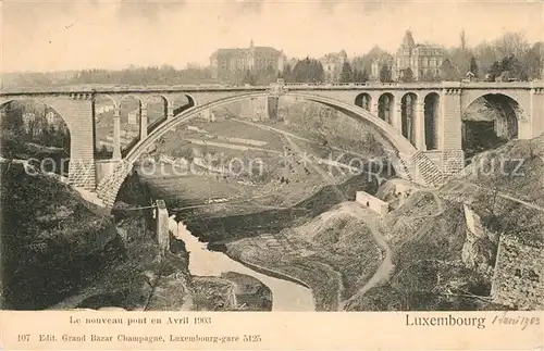 AK / Ansichtskarte Luxembourg_Luxemburg Pont  Luxembourg Luxemburg