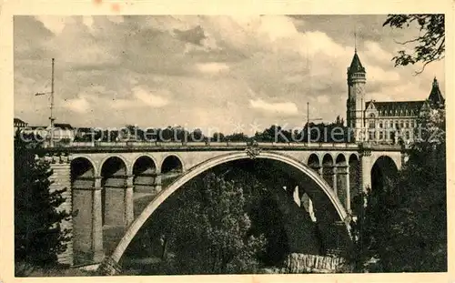 AK / Ansichtskarte Luxembourg_Luxemburg Pont Adolphe et Caisse d`Epargne Luxembourg Luxemburg