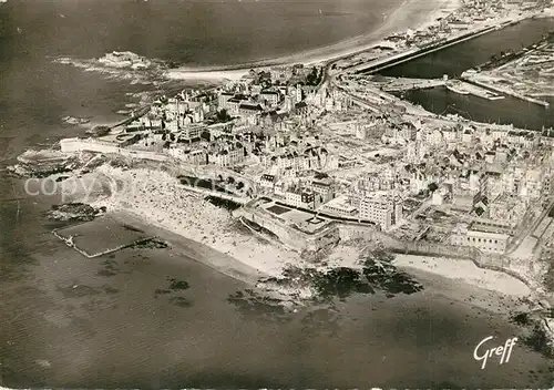 AK / Ansichtskarte Saint Malo_Ille et Vilaine_Bretagne Vue generale aerienne la plage Bonsecours et la piscine Saint Malo_Ille et Vilaine