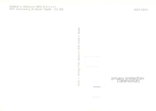 AK / Ansichtskarte Arnschwang Panorama Arnschwang