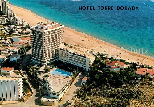 AK / Ansichtskarte Benidorm Hotel Torre Dorada Fliegeraufnahme Benidorm