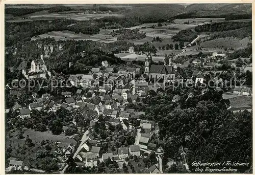 AK / Ansichtskarte Goessweinstein Fliegeraufnahme Goessweinstein