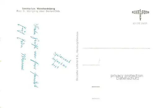 AK / Ansichtskarte Wernhardsberg Sanatorium Wernhardsberg Fliegeraufnahme Wernhardsberg