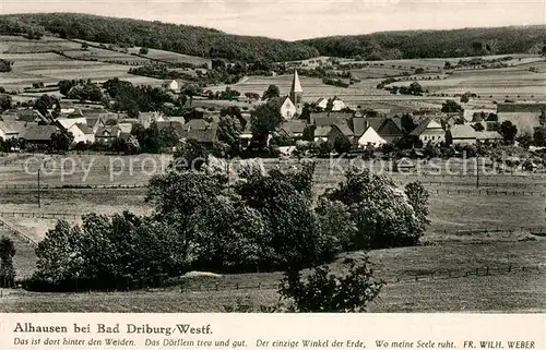 AK / Ansichtskarte Alhausen_Westfalen Panorama Alhausen_Westfalen