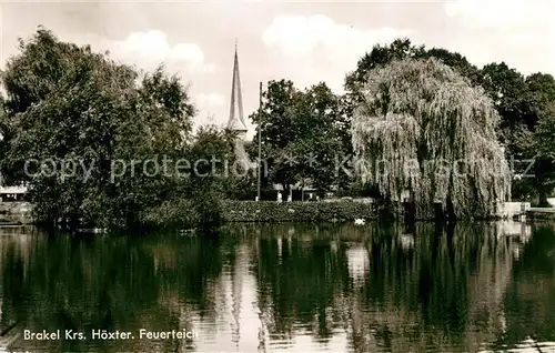 AK / Ansichtskarte Brakel_Westfalen Feuerteich Brakel_Westfalen